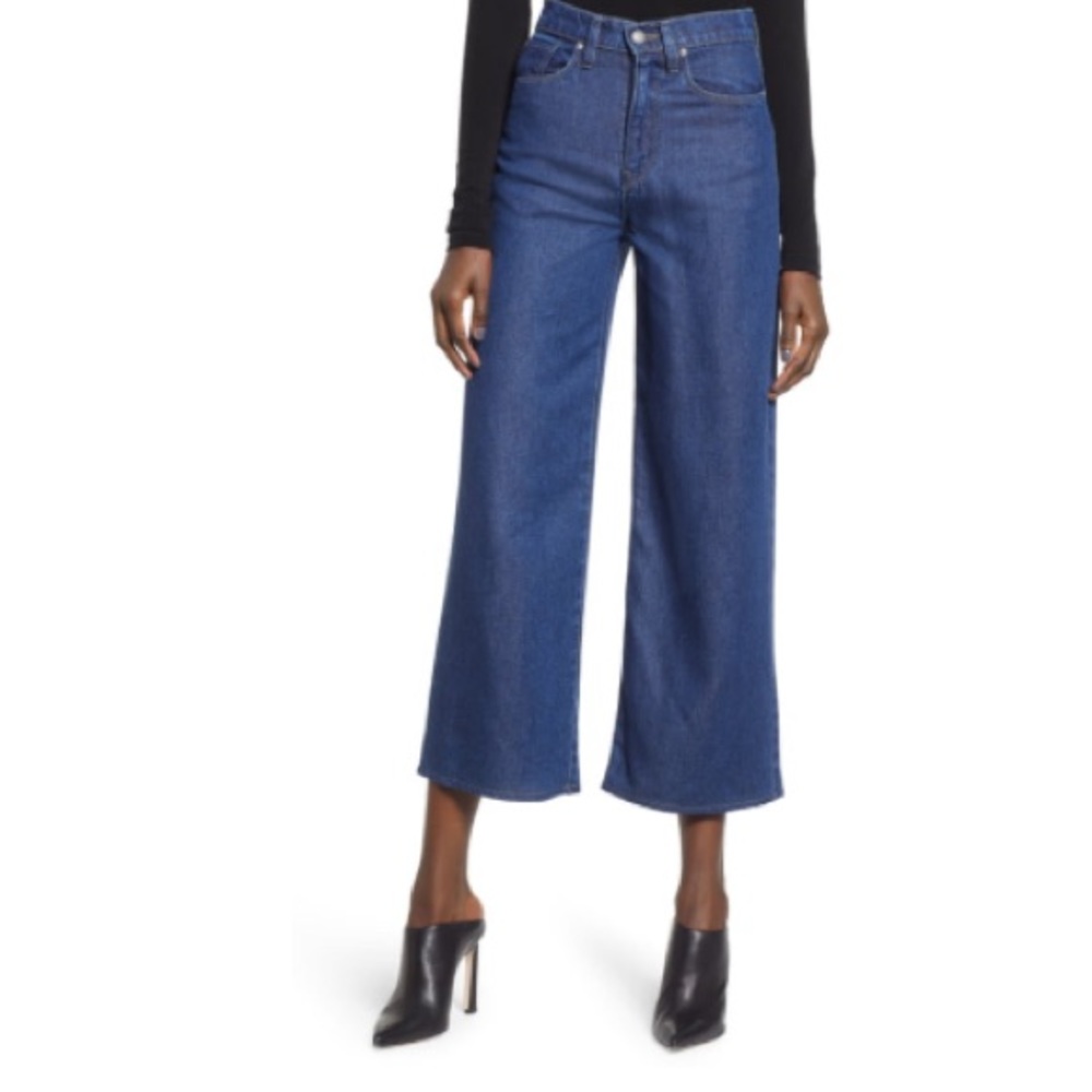 Hudson Gwen Tercel wide leg crops/ankle jeans 28